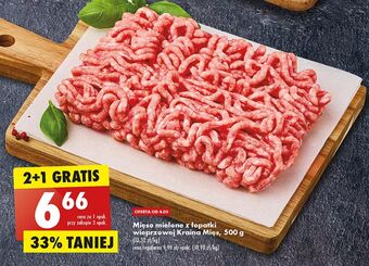 Biedronka Mięso mielone z łopatki wieprzowej kraina mięs oferta