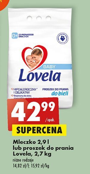 Biedronka Proszek do prania bieli lovela baby oferta