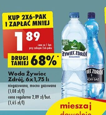 Biedronka Woda mocny gaz żywiec zdrój oferta