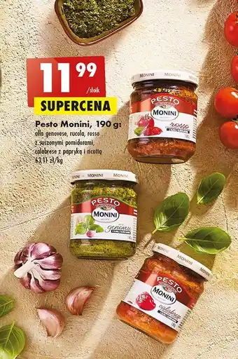 Biedronka Pesto rosso monini oferta