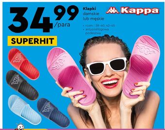 Biedronka Klapki damskie kappa oferta