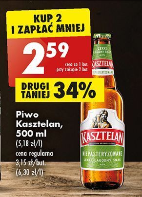 Biedronka Piwo kasztelan niepasteryzowane oferta