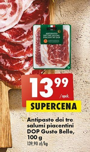 Biedronka Antipasto dei tre salumi piacentini gustobello oferta