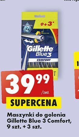 Biedronka Maszynka do golenia gillette blue 3 comfort oferta