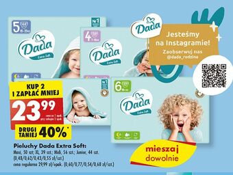 Biedronka Pieluszki dla dzieci 6 dada extra soft oferta