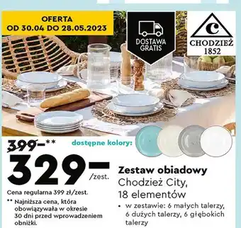 Biedronka Komplet obiadowy chodzież oferta