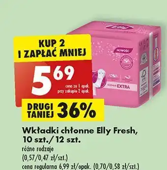 Biedronka Wkładki higieniczne extra elly fresh oferta