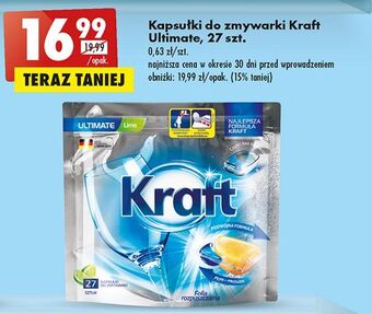 Biedronka Kapsułki do zmywarek lime kraft ultimate oferta