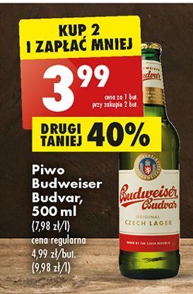 Biedronka Piwo b: original budweiser budvar oferta