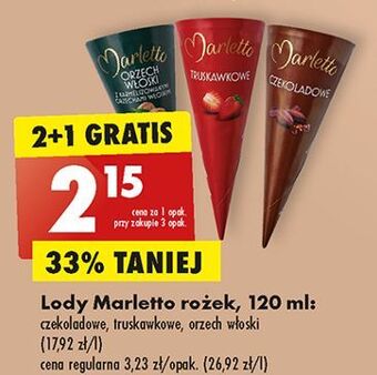 Biedronka Lody truskawkowe marletto oferta