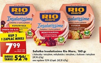 Biedronka Sałatka z tuńczyka kuskusem i warzywami rio mare insalatissime oferta