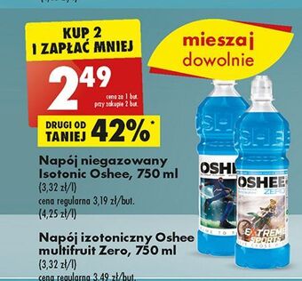 Biedronka Napój izotoniczny wieloowocowy oshee zero oferta