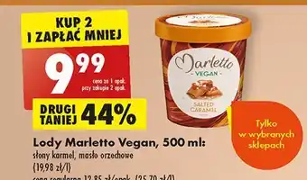 Biedronka Lody masło orzechowe marletto vegan oferta