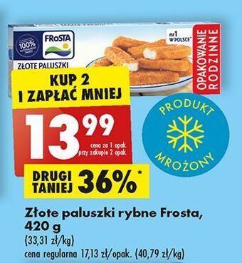 Biedronka Złote paluszki rybne frosta oferta