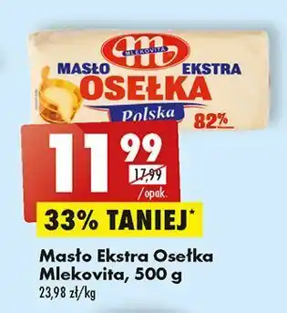 Biedronka Masło mlekovita osełka ekstra oferta