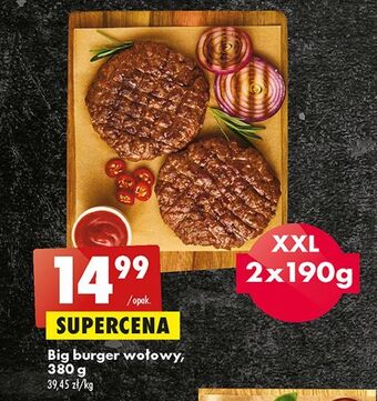 Biedronka Burger wołowy oferta
