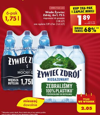Biedronka Woda niegazowana żywiec zdrój oferta