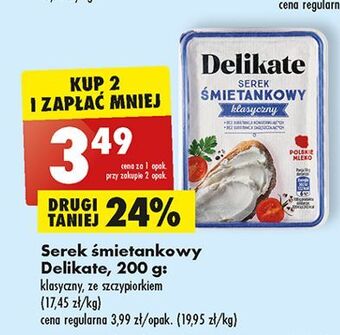 Biedronka Serek śmietankowy klasyczny delikate oferta