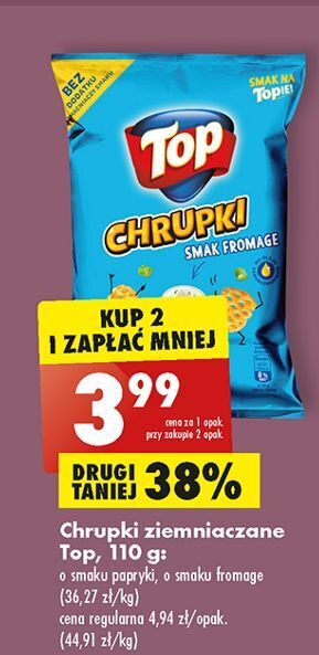 Biedronka Chrupki o smaku fromage top oferta