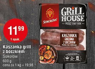E.Leclerc Kaszanka grillowa z boczkiem sokołów grill house oferta
