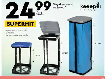 Biedronka Stojak na worek śmieci keeeper oferta