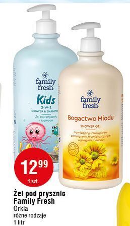 E.Leclerc Żel pod prysznic bogactwo miodu family fresh oferta