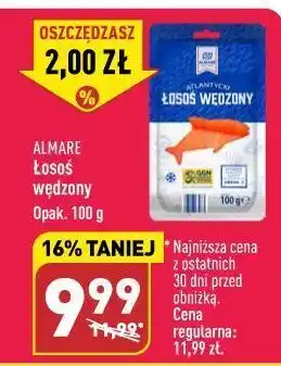 ALDI Łosoś atlantycki wędzony almare seafood oferta