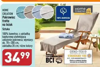 ALDI Pokrowiec na leżak frotte home creation oferta