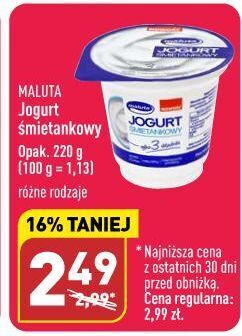 ALDI Jogurt śmietankowy maluta oferta