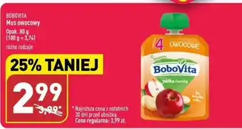 ALDI Mus jabłka i banany bobovita oferta