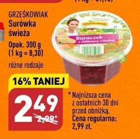 ALDI Surówka buraczek z delikatną cebulką grześkowiak oferta