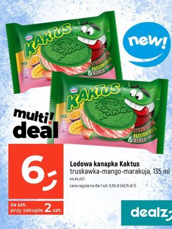 Dealz Kanapka lodowa marakuja-mango-truskawka nestle kaktus oferta