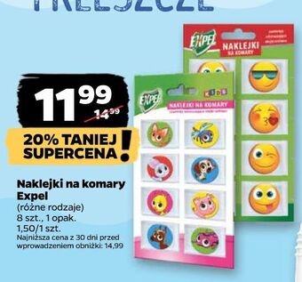 Netto Naklejki przeciw komarom expel kids oferta