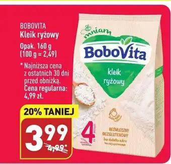 ALDI BOBOVITA Kleik ryżowy Opak. 160 g oferta