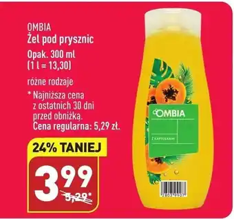 ALDI OMBIA Żel pod prysznic Opak. 300 ml oferta