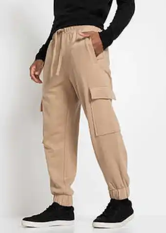BonPrix Spodnie joggingowe bojówki loose fit oferta