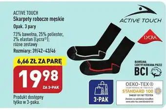 ALDI ACTIVE TOUCH Skarpety robocze męskie oferta