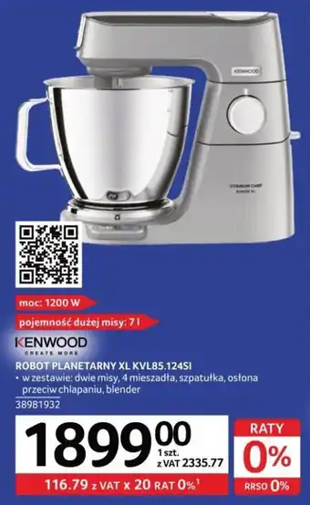 Selgros ROBOT PLANETARNY XL KVL85.124SI oferta