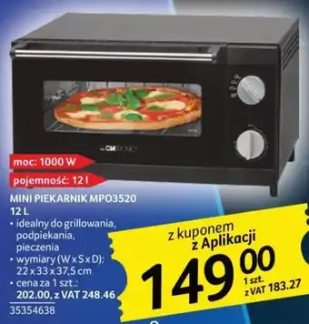 Selgros MINI PIEKARNIK MP03520 12L oferta
