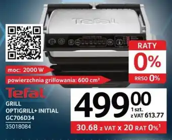 Selgros GRILL OPTIGRILL+ INITIAL GC706D34 oferta