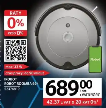 Selgros IROBOT ROBOT ROOMBA 694 52476819 oferta