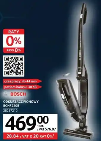 Selgros ODKURZACZ PIONOWY BCHF220B 38237210 oferta