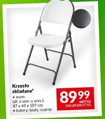 Makro Krzesło składane 1szt. oferta