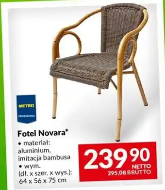 Makro Fotel Novara 1szt. oferta