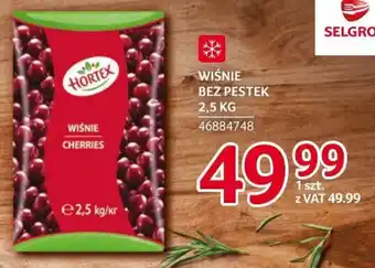 Selgros WIŚNIE BEZ PESTEK 2,5 KG oferta