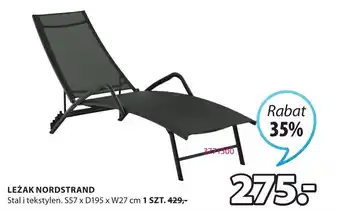 JYSK LEŻAK NORDSTRAND 1szt. oferta