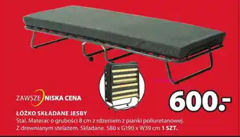 JYSK ŁÓŻKO SKŁADANE JESBY 1szt. oferta