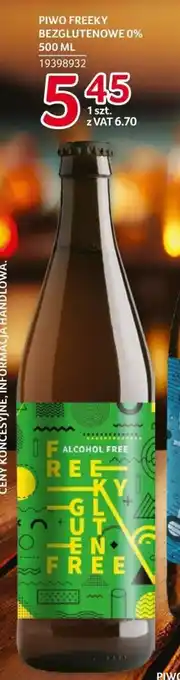 Selgros PIWO FREEKY BEZGLUTENOWE 0% 500 ML oferta