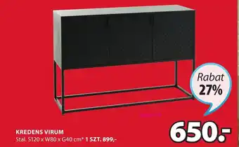 JYSK KREDENS VIRUM 1szt. oferta