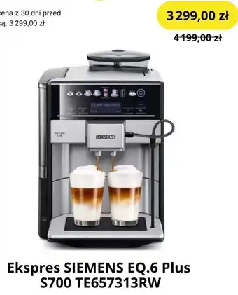 Media Expert Ekspres SIEMENS EQ.6 Plus S700 TE657313RW oferta